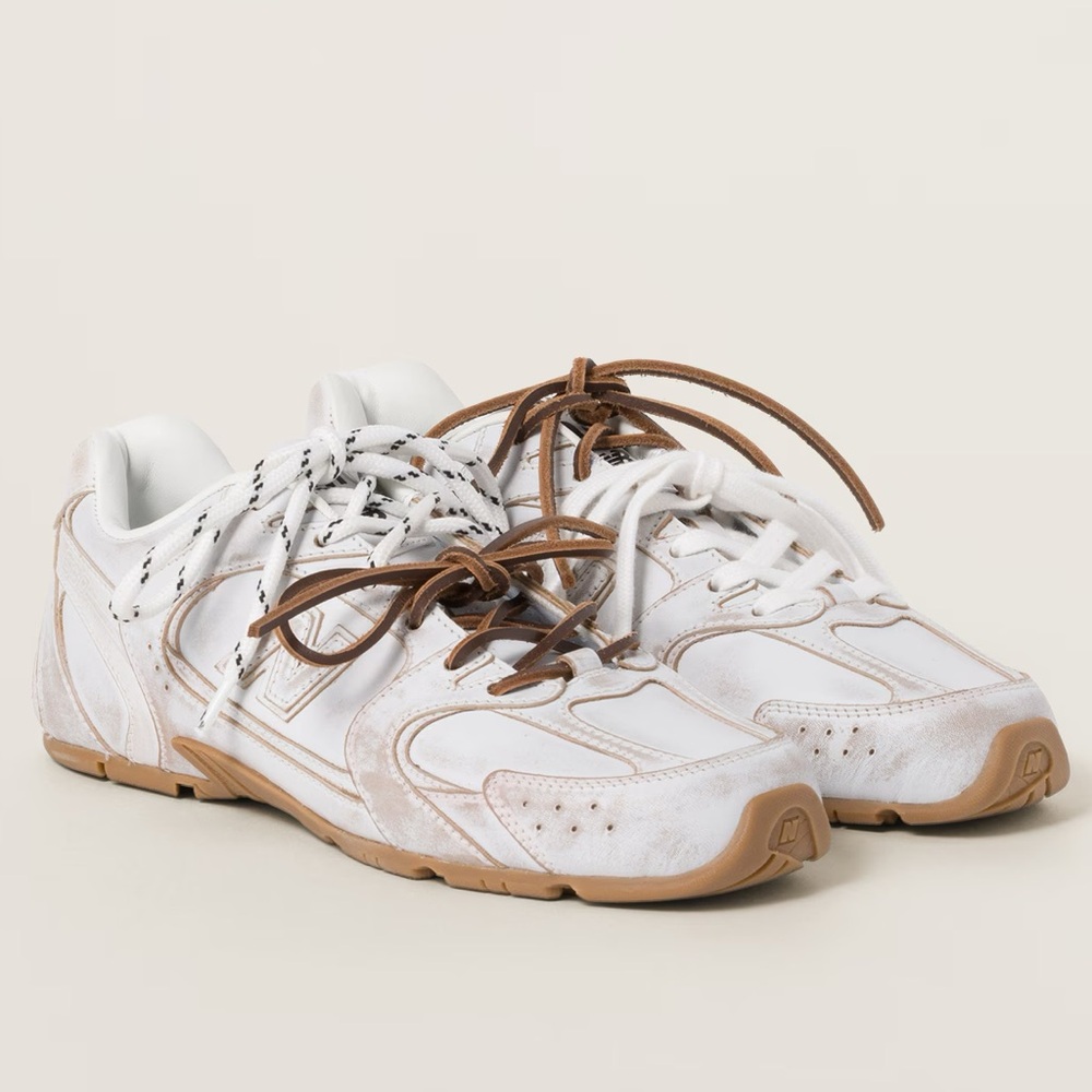 New Balance X Miu Miu 530 SL leather sneakers